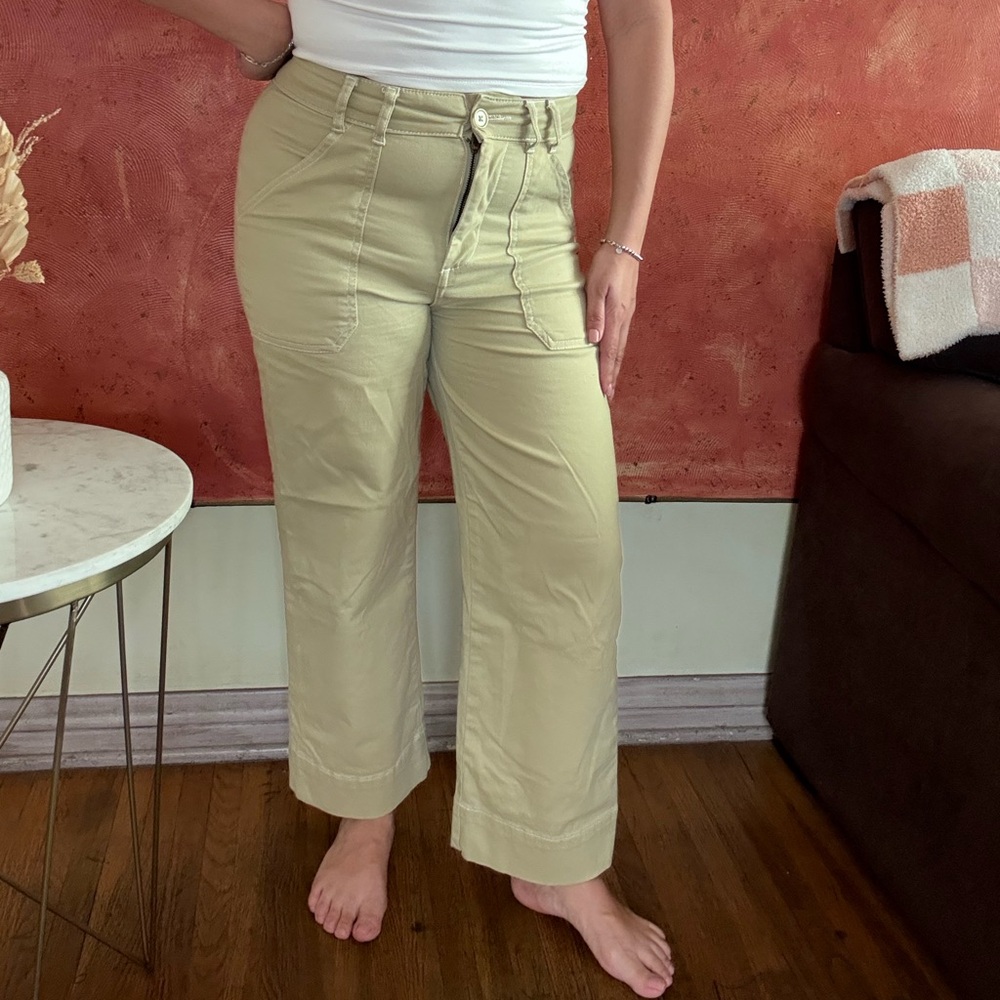 Sage green woman pants